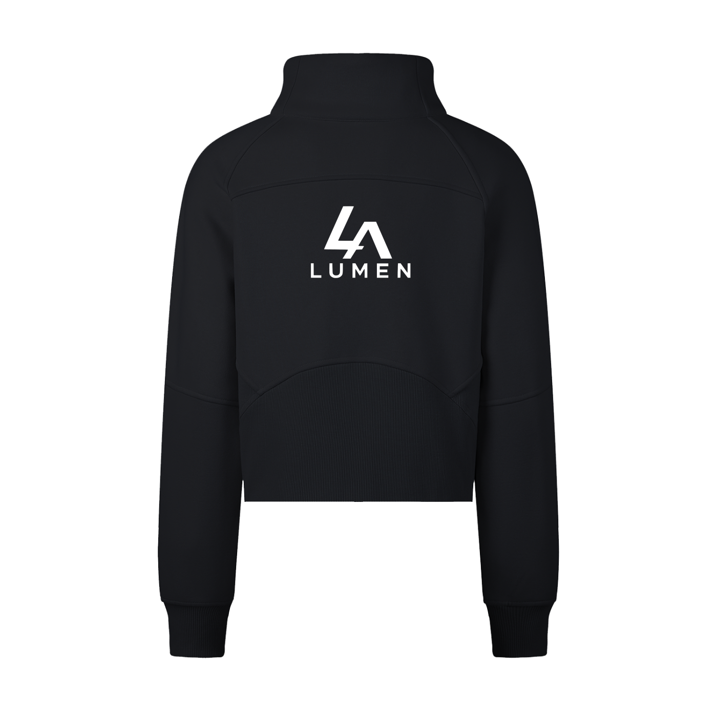 Cropped Half-Zip Sweatshirt