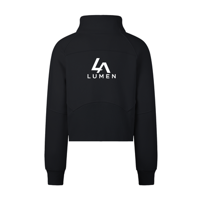 Cropped Half-Zip Sweatshirt