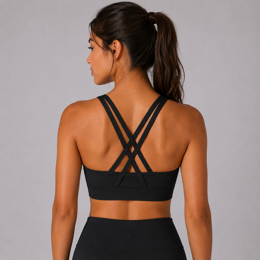 Strappy Criss-Cross Sports Bra